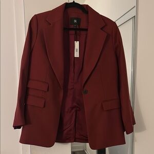 Banana Republic Red Wool Blazer
